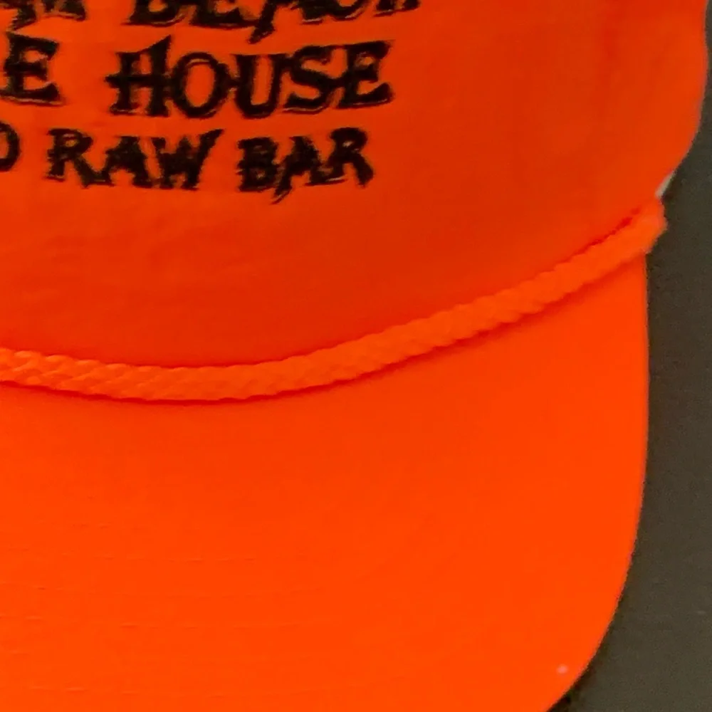 Vintage Palm Beach Ale House & Raw Bar SNAPBACK TRUCKER HAT 90’s Embroidered